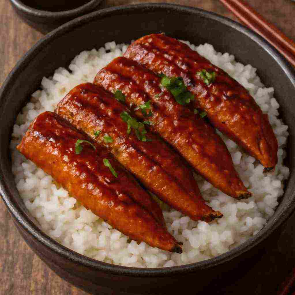 Fried Slices Eel On Rice